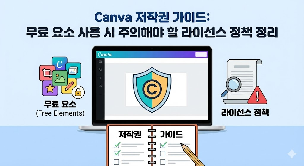Canva 저작권 가이드: 무료 요소 사용 시 주의해야 할 라이선스 정책 정리