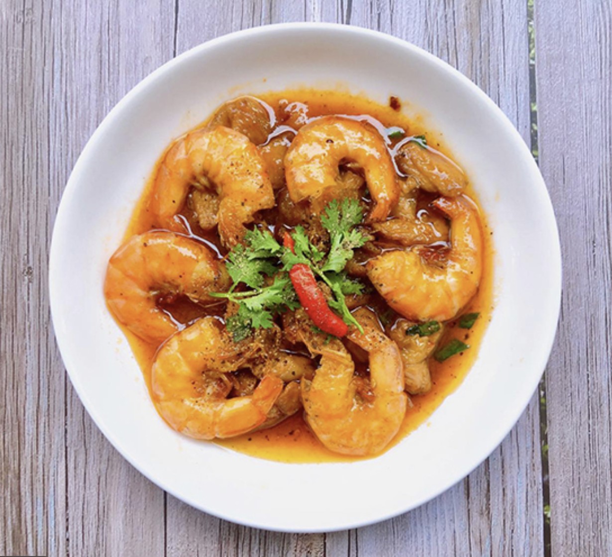 카라멜 새우