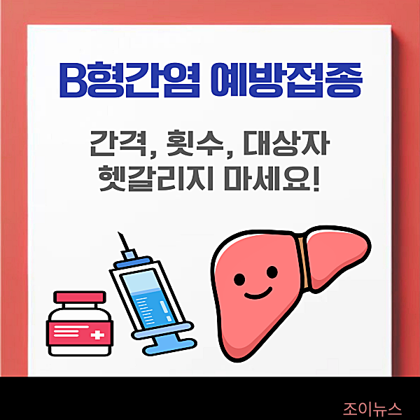 B형간염 예방접종 간격, 횟수, 대상자