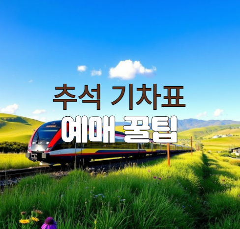 추석 기차표 예매 꿀팁