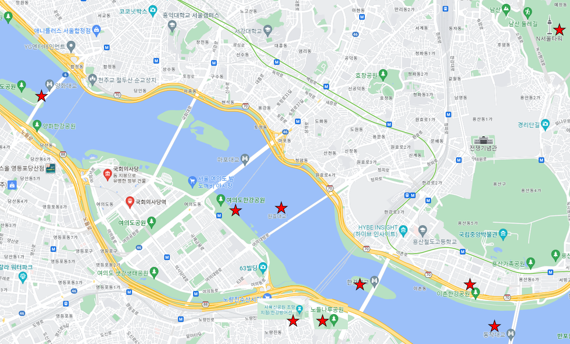 서울-세계불꽃쇼-명당지도