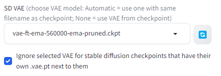 스테이블 디퓨젼 VAE 추가 설정