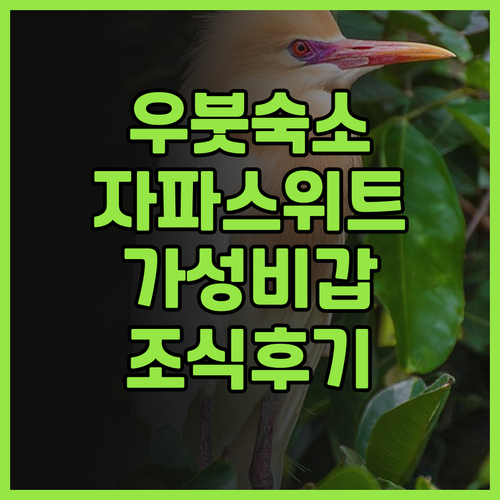 우붓 시내 접근성 최고! 자파 스위트..