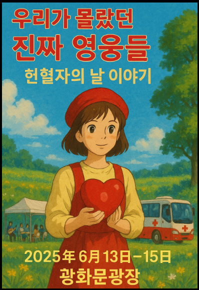 "헌혈자의 날" 홍보 포스터