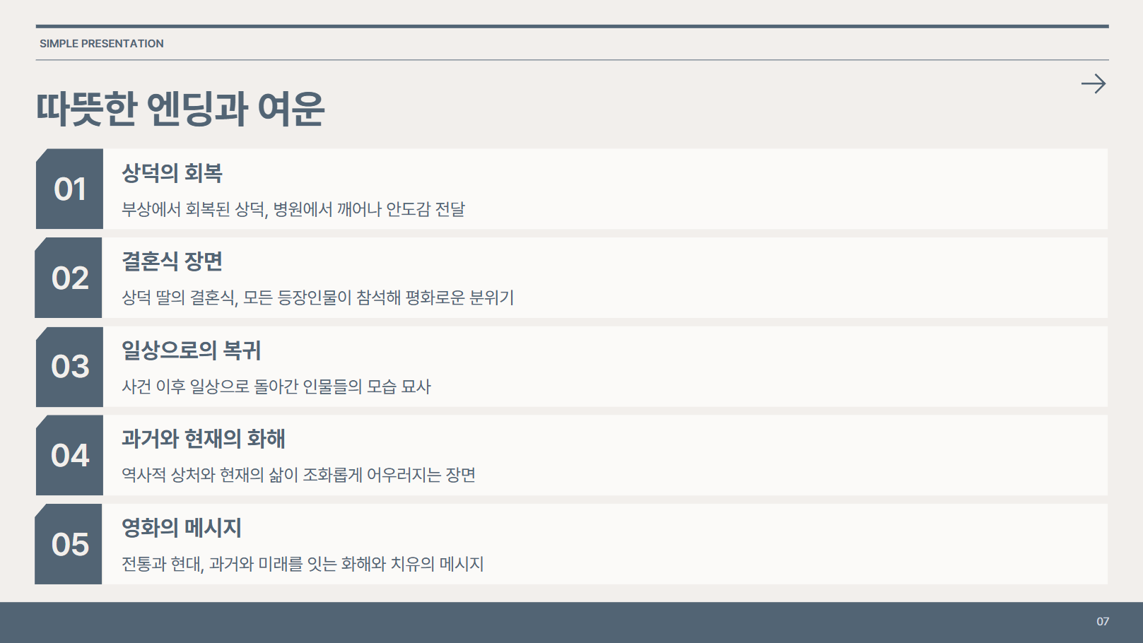 따뜻한 엔딩과 여운 관련 사진