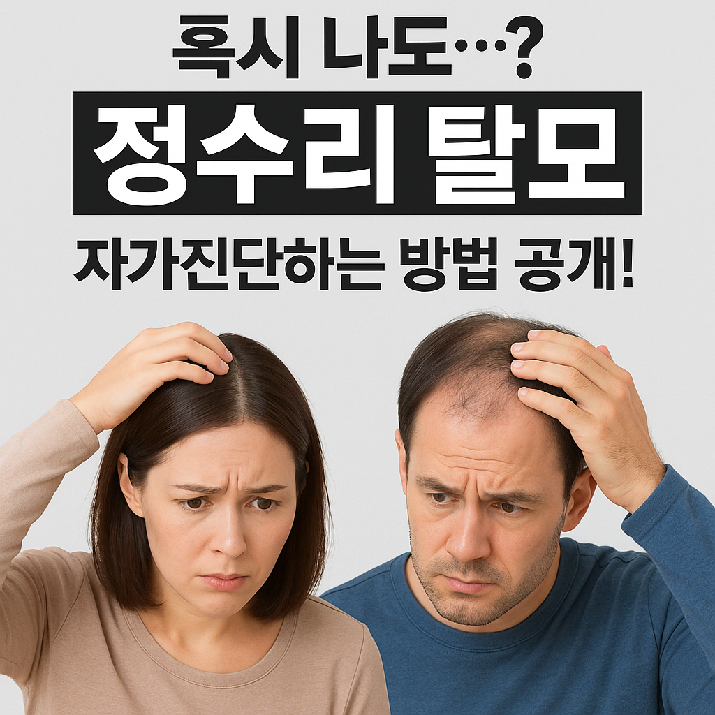 정수리탈모 관련 사진