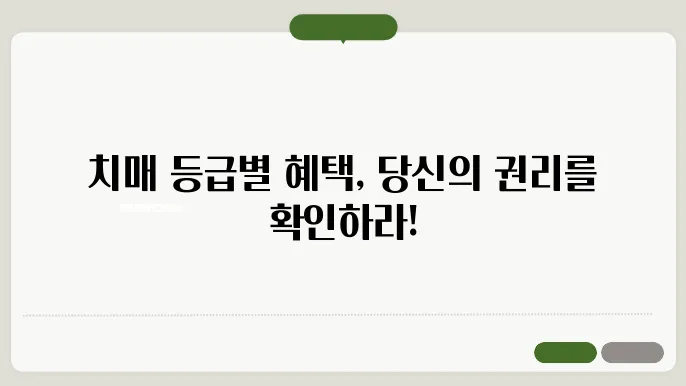 치매 등급별 혜택