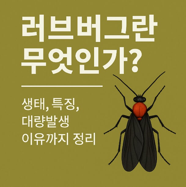 러브버그란 무엇인가? 생태, 특징, 대량발생 이유까지 정리