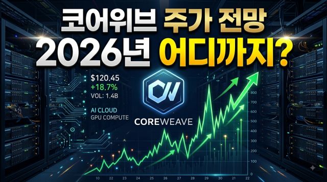 2026년 8월 최신 실적 기준 코어위브 CRWV 주가 전망과 목표주가 분석