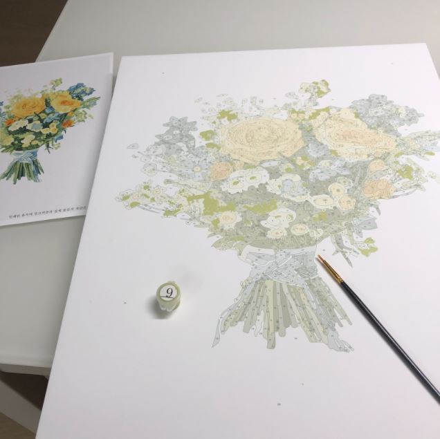 피포페인팅-색칠중