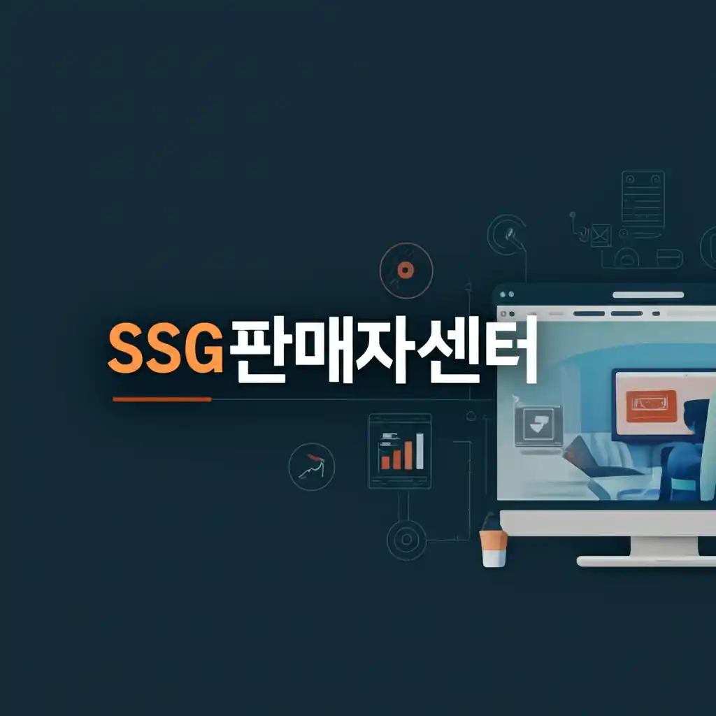 SSG 판매자 센터 이용 방법을 안내하는 썸네일 이미지