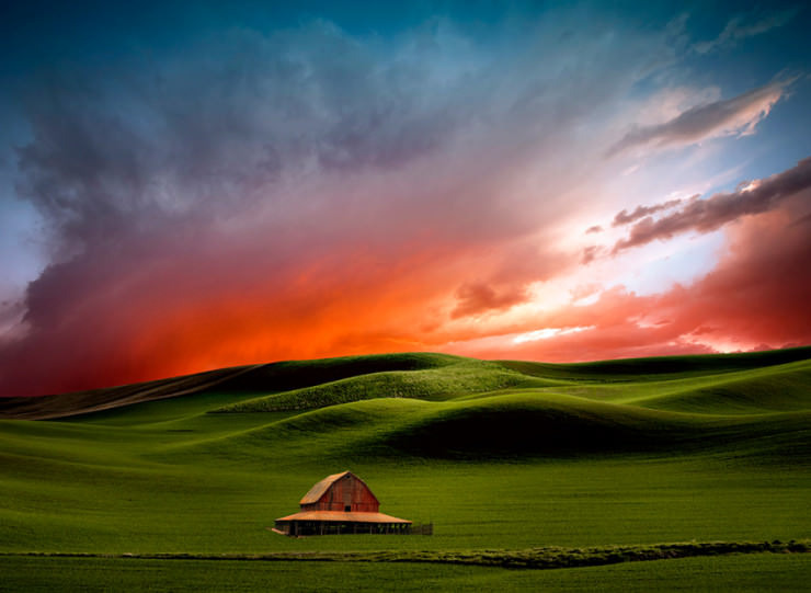 Palouse Region in Washington, USA 이미지
