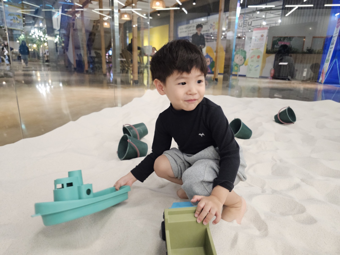 동탄 상상샘 플레이뮤지엄 1시간 이용권 후기: 모래놀이부터 물놀이까지 알찬 1시간 체험