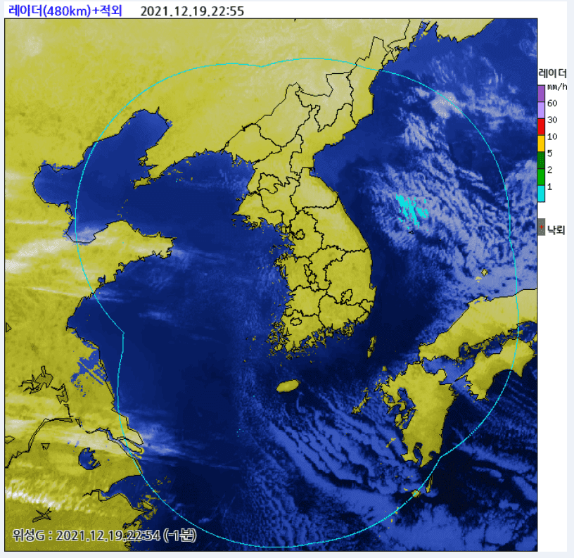 전국 주간 레이더 영상