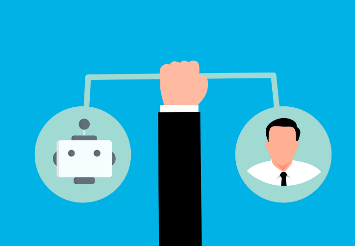 AI와 사람 관련 사진