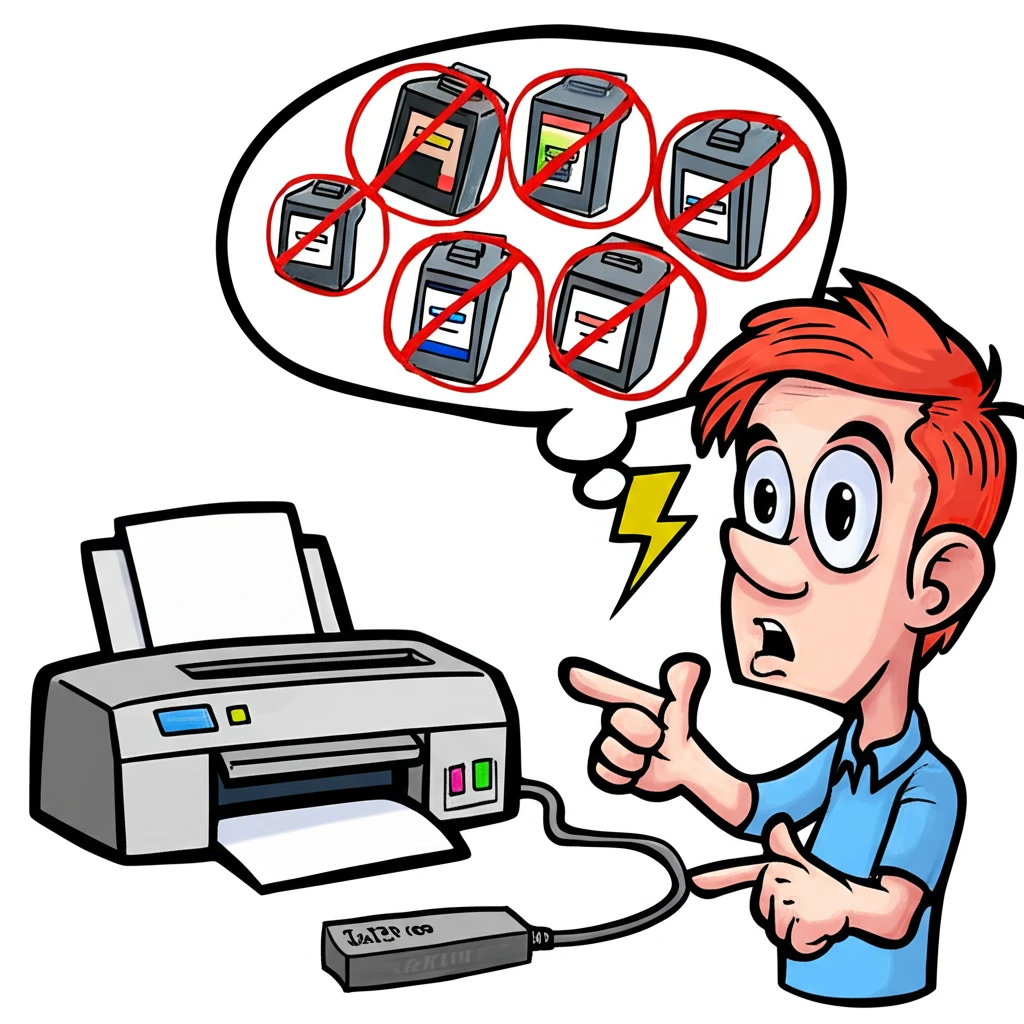 셀프 프린터 관리 카트리지 초기화로 