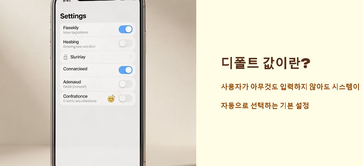 디폴트 값 뜻