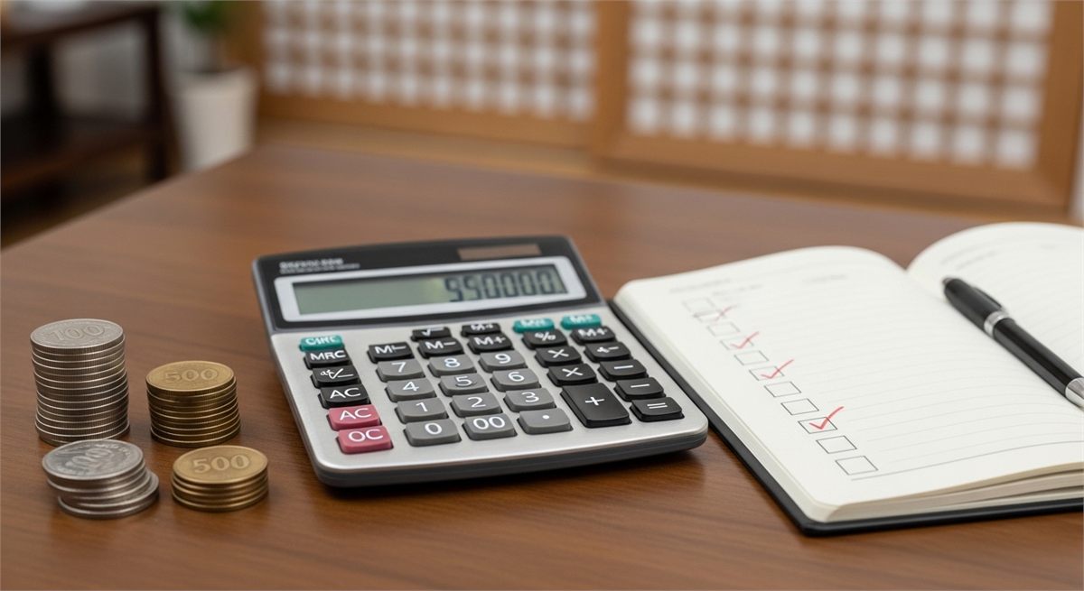 청약 전 준비사항을 체크하는 상징 장면 