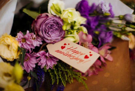 생일, 기념일에 주는 꽃 선물 사진