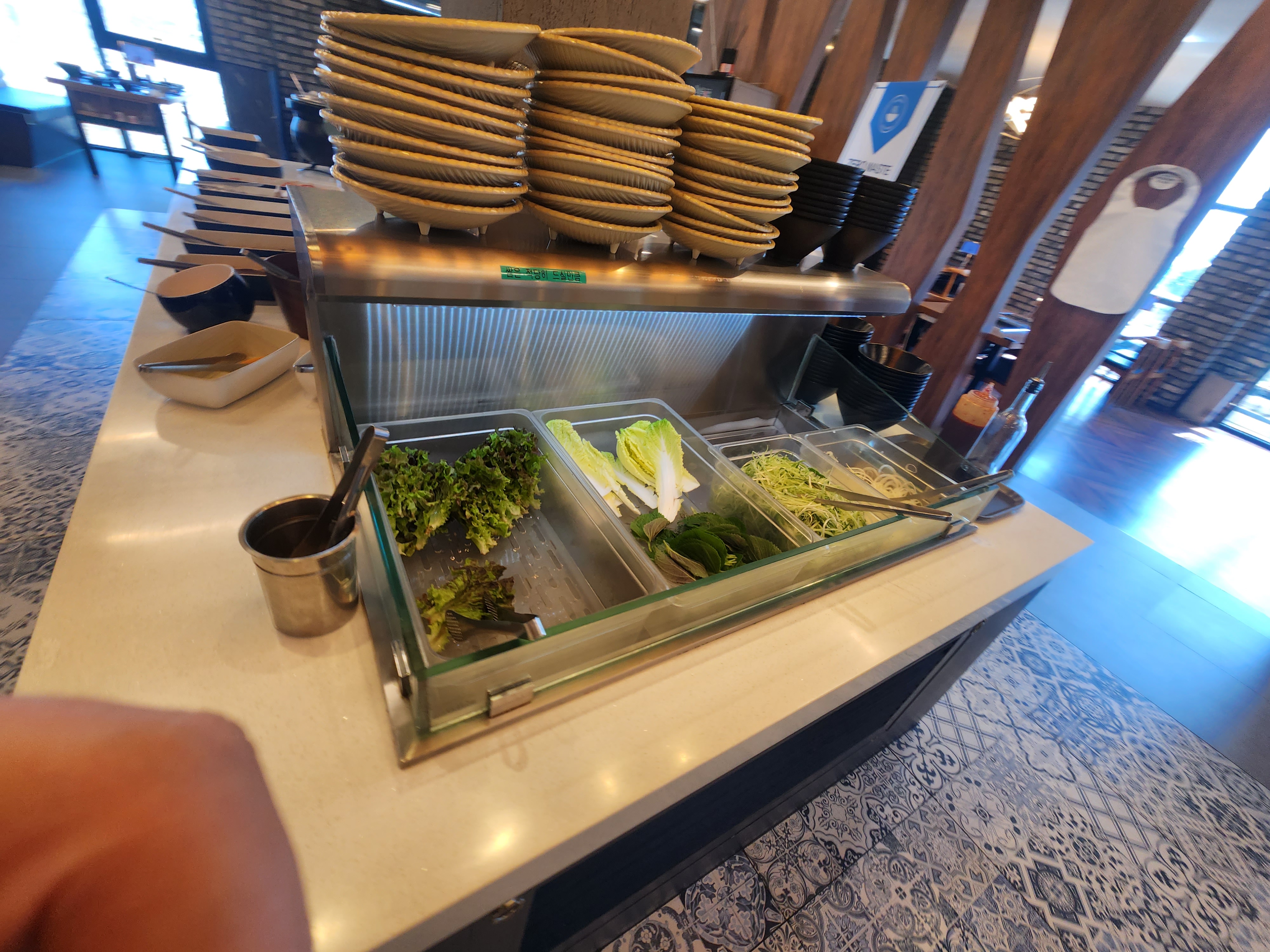 명지 일삼육고기집 셀프코너