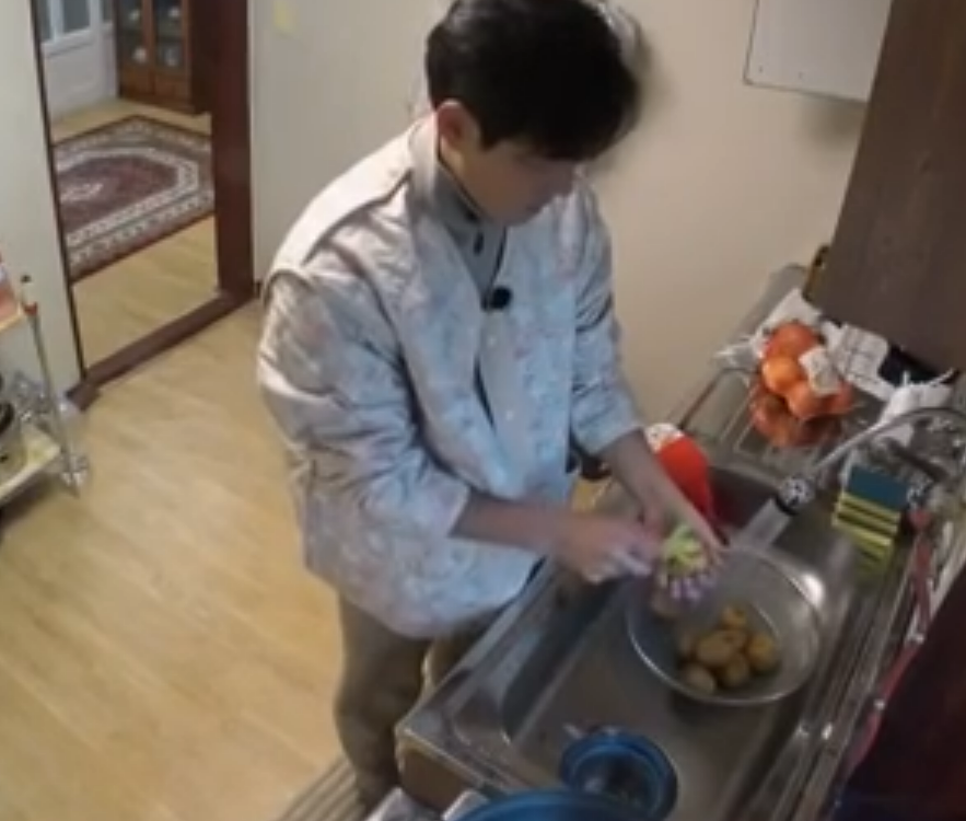 감자손질하기