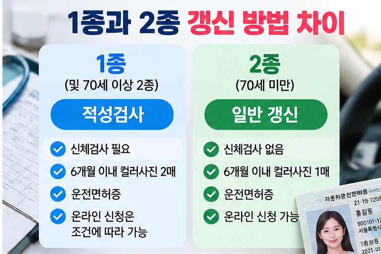 운전면허증 갱신 방법