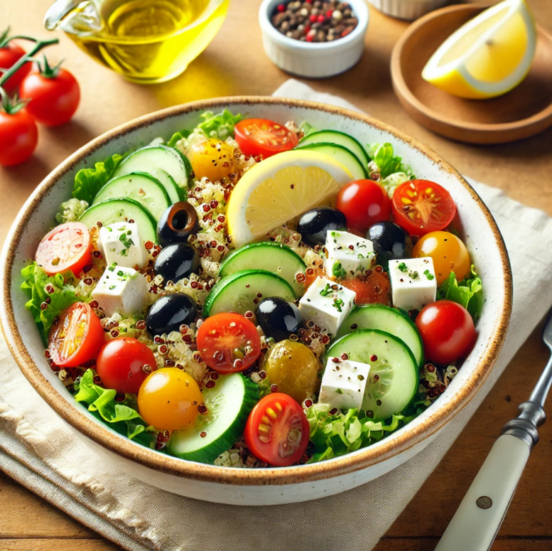 지중해식 음식 샐러드볼