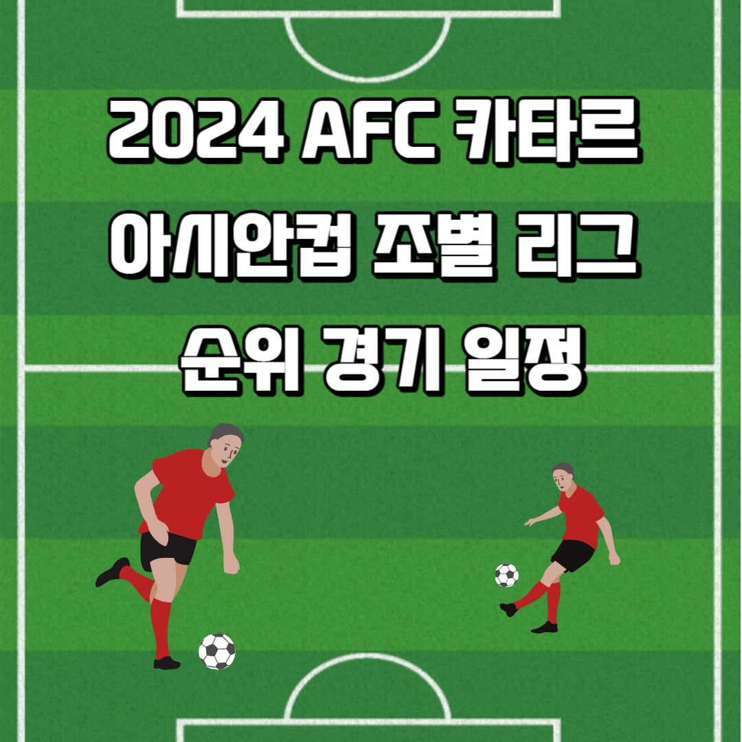2024 AFC 카타르 아시안컵 조별 리그 순위 경기 일정