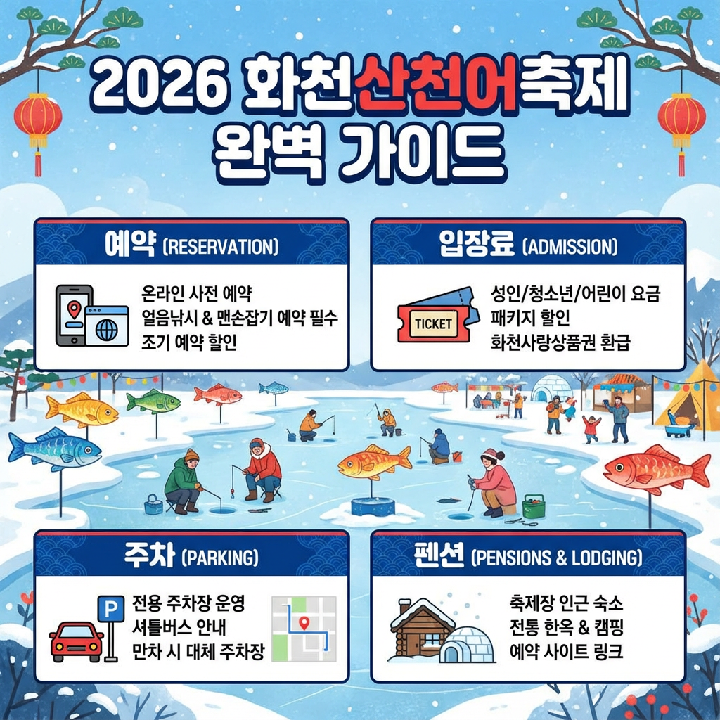 2026 화천산천어축제 완벽 가이드 ❘ 예약&middot;입장료&middot;주차&middot;펜션 총정리 관련 사진