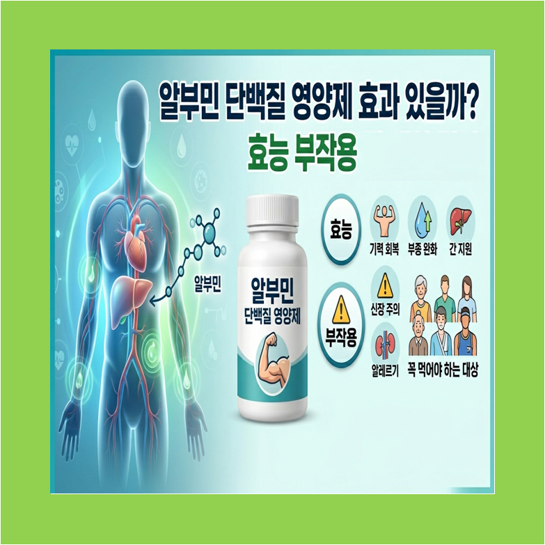 알부민 단백질 영양제 효능 부작용 및 주의사항과 대체 음식 베스트 5 썸네일 이미지