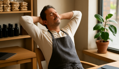 잠시 재충전의 시간을 만든 자영업자