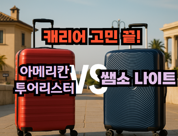 아메리칸 투어리스터, 쌤소나이트 캐리어 비교
