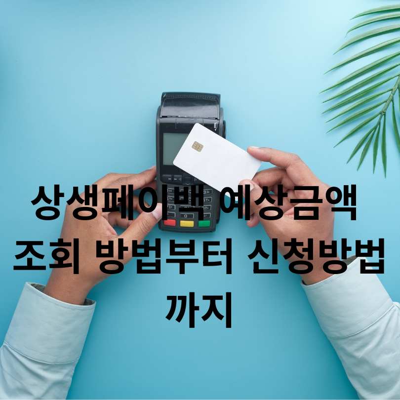 상생페이백 예상금액 조회 방법부터 신청방법까지