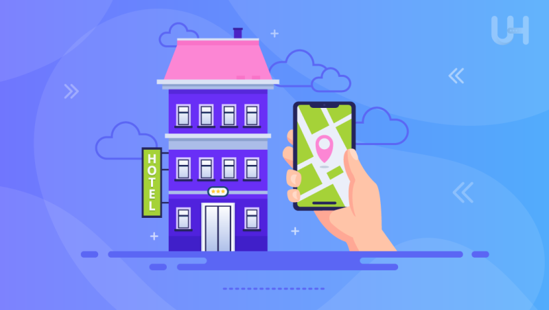 Google 지도의 호텔 위치