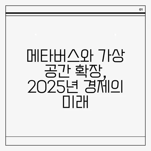 메타버스와 가상 공간 확장, 2025년 경제의 미래