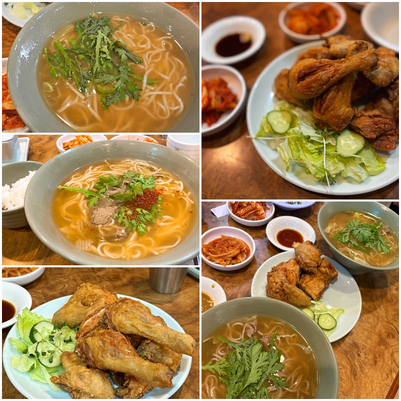 교대역 명동곰돌이, 치킨과 참국수 맛집