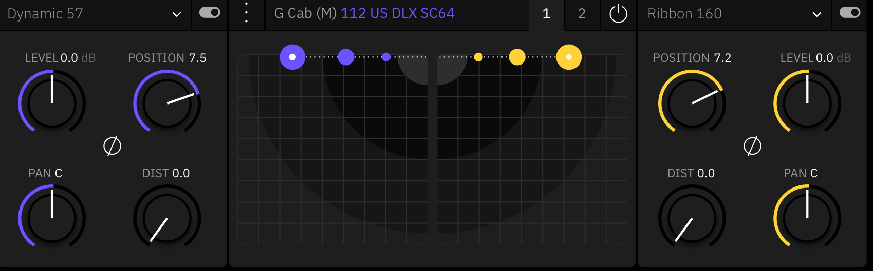 쿼드코텍스 112 US DLX SC64 캐비닛 마이킹 세팅