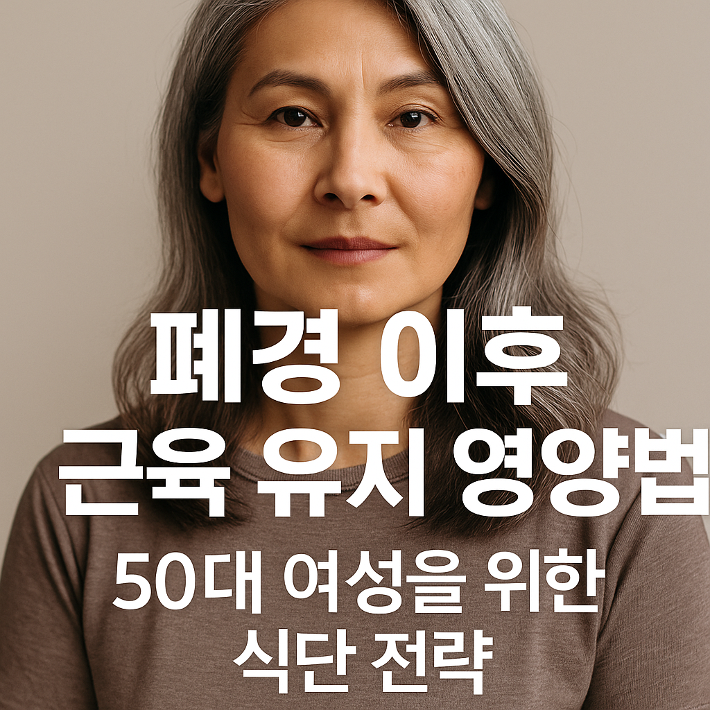 폐경 이후 근육 유지 영양법