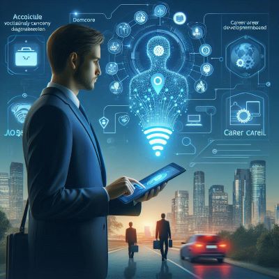 잡케어(JobCare)'를 활용하여
개인화된 경력개발 로드맵을 제공하는 장면 표현