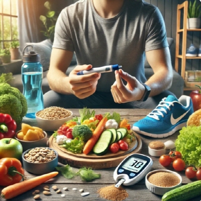 식사전-혈당-측정하는-사진