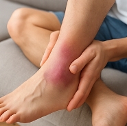 발목 접질렀을때