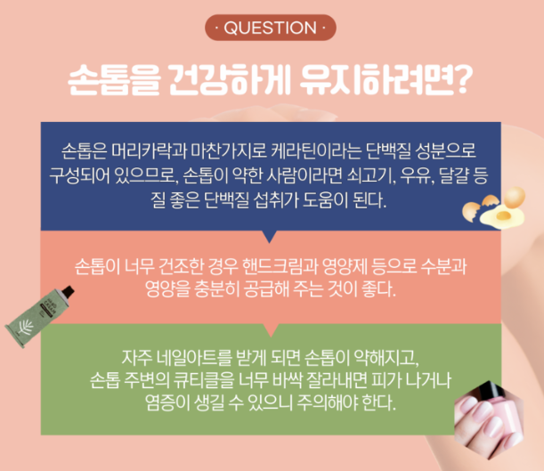 손톱을 건강하게 유지하는 방법 이미지