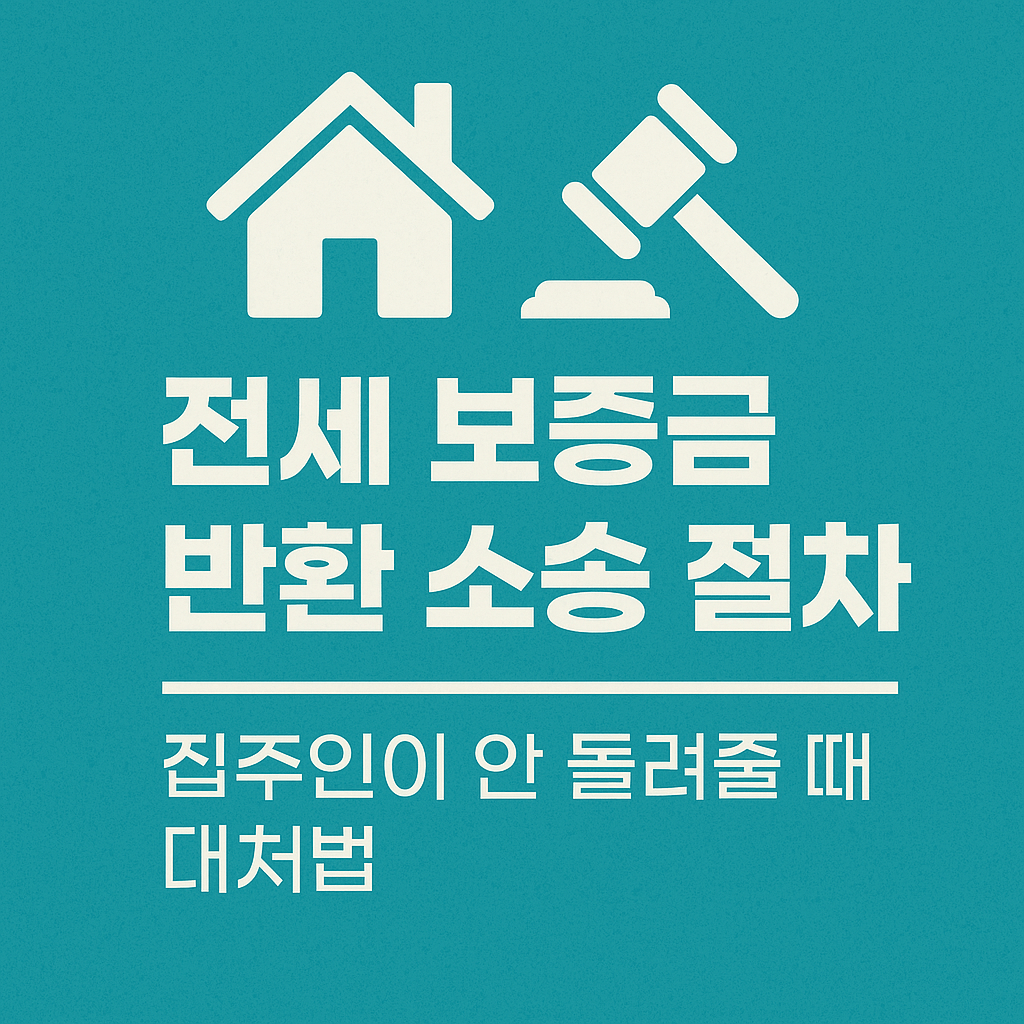 한국 전세 보증금 반환 소송 절차