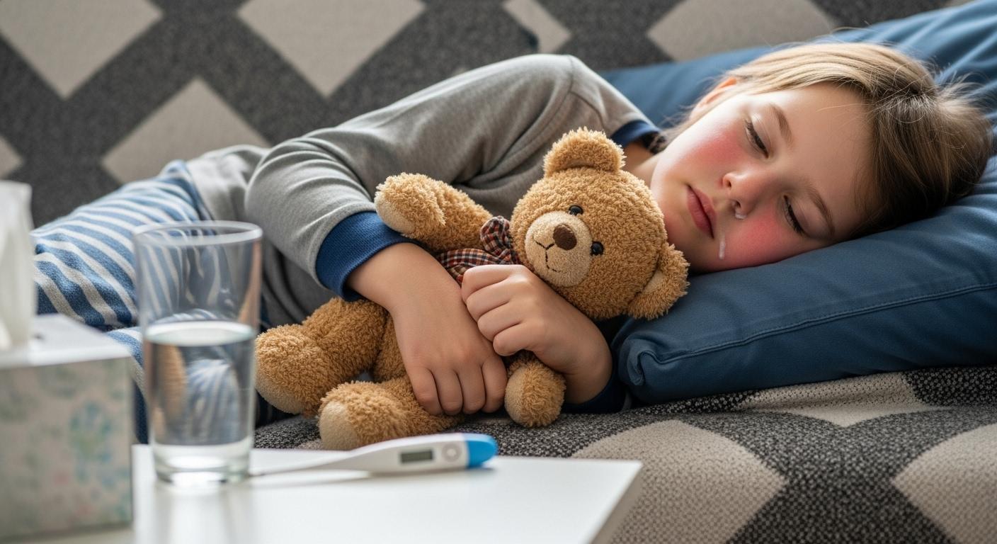 어린이 독감 증상 기간