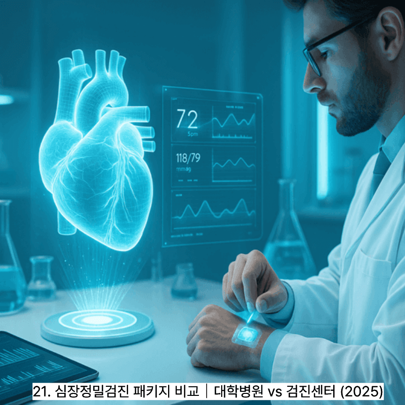 21. 심장정밀검진 패키지 비교｜대학병원 vs 검진센터 (2025)