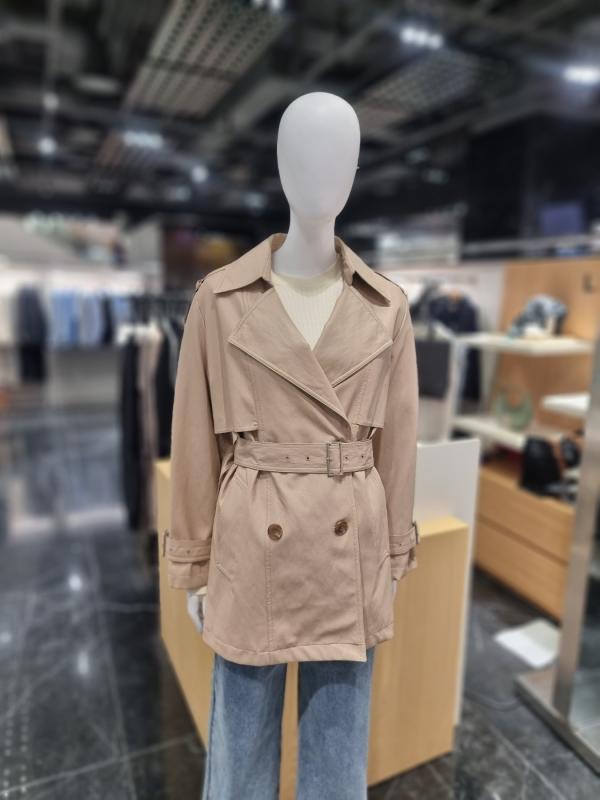 리스트 레더 하프 트렌치코트 TWWBYN50050