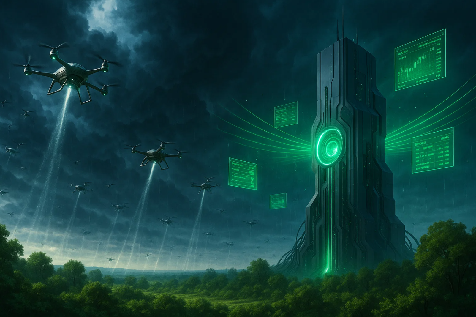 AI 기후 조절 산업의 부상 관련 사진