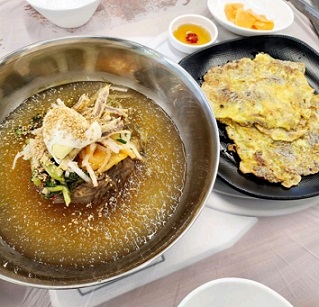 물냉면-육전