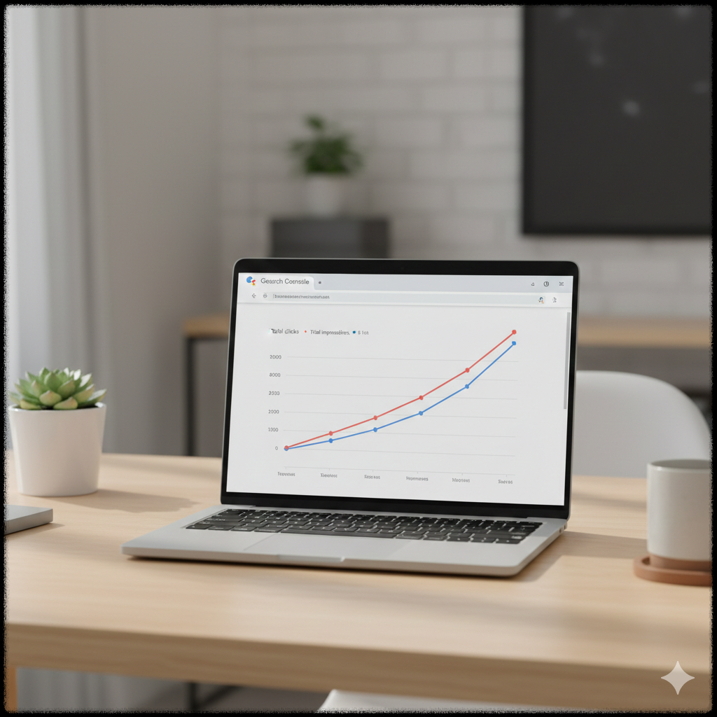 검색 노출과 클릭이 점점 늘어나는 블로그 성과 화면