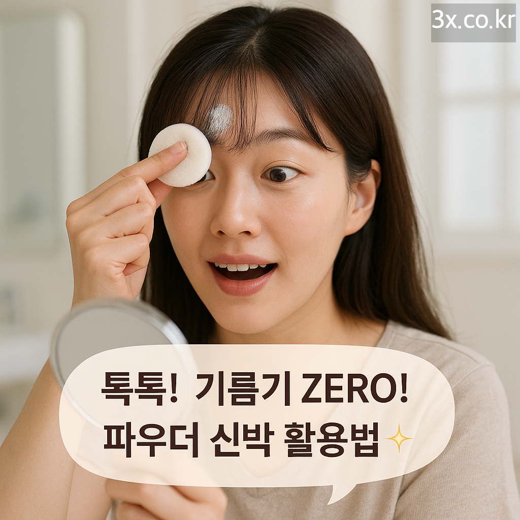 톡톡! 기름기 ZERO! 파우더 신박 활용법 ✨